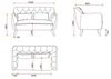 Atlantic Home Collection Sofa Janna, 2 Sitzer, Samt, Silber Grau, 137 x 76 x 79 cm (BxTxH) Bild 3
