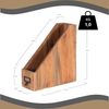 DESIGN DELIGHTS Aufbewahrungsbox STEHSAMMLER "NOTA", Altholz massiv Holz, 30 cm, Stehordner Bild 2