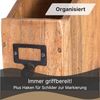 DESIGN DELIGHTS Aufbewahrungsbox STEHSAMMLER "NOTA", Altholz massiv Holz, 30 cm, Stehordner Bild 4