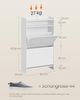 SONGMICS Home Schuhschrank 2 Klappen, superschnelle werkzeuglose Montage, Toolless-Technologie, Schuhkipper schmal, Schuhaufbewahrung, Trennwand verstellbar, modern, schneeweiß LBC228WE01 Bild 2