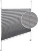 Plissee Klemmfix verspannt in Crushed Optik Grau 60x130 Bild 3