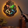 Harry-Potter-Leuchte, blason de Poudlard Tischlampe - Lampe - Schreibtischlampe Mehrfarbig Bild 2