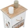 CARO-Möbel Nachtkommode PERUGIA, Nachttisch Nachtschrank Nachtkommode Konsole in weiß Landhaus Shabby Bild 4
