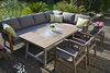 Enviro Wood Ecklounge 2 Stühle Tisch Mailand - lange Seite links Bild 2