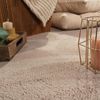 Paco Home Waschbarer Teppich Wohnzimmer Schlafzimmer Kurzflor rutschfest Flauschig Weich Moderne Einfarbige Muster, Grösse:160 cm Rund, Farbe:Taupe Bild 3