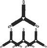BAYLI Spannbettlaken Verstellbare Bettlakenspanner [8er Set], Betttuchspanner mit Metallcl Bild 2
