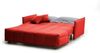 Talamo Italia - 3-Sitzer Schlafsofa Allyson, Sofa mit Trolley-Öffnung aus gepolstertem Stoff, Standardarmlehnen, 100% Made in Italy, 190 x 90 x 85 cm, Rot Bild 5