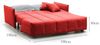Talamo Italia - 3-Sitzer Schlafsofa Allyson, Sofa mit Trolley-Öffnung aus gepolstertem Stoff, Standardarmlehnen, 100% Made in Italy, 190 x 90 x 85 cm, Rot Bild 4