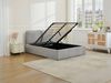 Vente-unique - TENESE Bett Stoff Grau - B 223 cm x H 95 cm x L 172,5 cm Bild 2