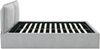 Vente-unique - TENESE Bett Stoff Grau - B 223 cm x H 95 cm x L 172,5 cm Bild 5