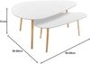 Set aus 2 weißen Couchtischen Mileo Bild 5