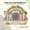Kidsmood - Toniebox Regal für Jungen mit Musikbox Schutzfolie, Magnetisches Wandregal im Abenteuer-Design als Kinderzimmer Deko, Ladegerät & Kabel Aussparung– Geschenk für kleine Abenteurer Bild 4