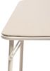 FurnitureR Klapptisch, klappbarer Campingtisch aus Metall/PVC, klappbarer Balkontisch, Gartentisch für Picknick, Camping und Outdoor Strand, 86 x 86 x 71 cm, Kamel Bild 4