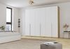 Rauch Möbel Alabama, Kleiderschrank für Schlafzimmer, Kinderzimmer, Wohnzimmer, Garderobe, Flur, 6-türig, mit Zubehör Basic, Farbe Weiß/Eiche Artisan, Holz, Breite 271 cm Bild 2