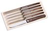 Laguiole 6er Steakmesser Set mit Wallnuss Griffen Bild 2