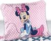 Disney Baby Bettwäsche Minnie Maus im blauen Kleid Schleife Punkte auf rosa Bettdecke 100x135 + Kopfkissen 40x60 cm, 100 % Baumwolle, Reißverschluss Bild 2