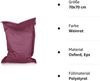 BuBiBag XXL Sitzsack, Outdoor Sitzsäcke für Kinder und Erwachsene, Bodenkissen Beanbag Fatboy wetterfest (Weinrot 70x70 cm) Bild 4
