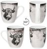 MamboCat Becher Toro 6x Kaffeebecher 280ml Porzellan-Tassen 6 Pers Alm Kuh Landhaus, Porzellan Bild 4