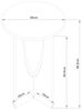 [en. casa] 'Rindal' Beistelltisch, Spanplatte eichenoptik, 38 x 38 x 56,5 cm Bild 2