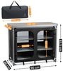CampFeuer Campingschrank Campingschrank, 102 x 47 x 83,5 cm, Campingküche Alu Faltschrank Bild 3