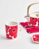 Marimekko Tasse Becher Oiva Unika Rot-Weiß (Groß) Bild 2