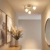 Deckenlampe, Spots beweglich, Nickel-matt, Glas Bild 3