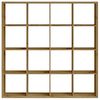 Raumteiler >Style< 16 Fächer, Artisan Eiche Dekor - 147x147x38cm (BxHxT) Bild 4