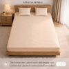 Strauss Home Spannbettlaken Premium 160 g/m² Gekämmte Baumwolle Jersey in Hotelqualität, Gummizug: Rundumgummi, OEKO-TEX®-zertifiziert - Hotelqualität – Formstabil & Langlebig Bild 5