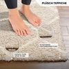 Livabliss Hochflor-Teppich TUZLA, rechteckig, Höhe: 52 mm, Langflor, Weich, Boho Wohnzimmerteppich, Beige Bild 4