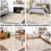 Livabliss Hochflor-Teppich TUZLA, rechteckig, Höhe: 52 mm, Langflor, Weich, Boho Wohnzimmerteppich, Beige Bild 5