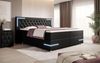 Boxspringbett Verona mit LED (Kunstleder) 120x200 Schwarz H2 Bild 2
