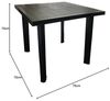 Gartentisch Kunststoff Anthrazit 80x75x72cm Bild 2