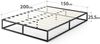Zinus Joseph Modern Studio 25,5 cm Plattform Low Profile Bed Frame, Legierter Stahl Holz, Schwarz, 150x200 cm Bild 2