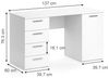 Schreibtisch Nico Weiß 137 x 60 cm Vicco Bild 3