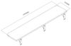 Maclean Wandregal MC-129 Klappbares Regal mit Aufsatz Schreibtisch Bild 5