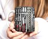 MoonWorks Tasse Kaffee-Tasse Bedruckt Werrkzeug Fotoprint Toolbox Geschenk für Männer, Keramik Bild 3