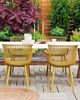 Gartenstuhl 4er Set PESARO Gelb Bild 2