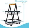 Intirilife Obstschale, Metall, (1-tlg), Obstkorb Etagere Obstschalenhalter Aufbewahrungskorb Organizer Regal Bild 4