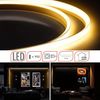 Spetebo LED-Lichterschlauch LED Lichtschlauch warmweiß - 10 m / 900 LED, 900-flammig, beleuchteter Lichterschlauch für Drinnen und Draußen Bild 2