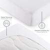 Blumtal® Basics Jersey (2er-Set) Spannbettlaken 90x200 cm -Oeko-TEX Zertifiziert, 100% Baumwolle Bettlaken, bis 20cm Matratzenhöhe, Weiß Bild 4
