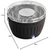 LotusGrill 'G-AN-34P' raucharmer Tischgrill, Edelstahl Anthrazitgrau, 35 x 35 x 23,4 cm Bild 5