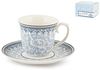H+H 6279 Set Kaffee Tasse, Porzellan, Blau, 2 Einheiten Bild 1