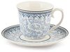 H+H 6279 Set Kaffee Tasse, Porzellan, Blau, 2 Einheiten Bild 3