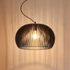 Lindby Hängeleuchte Jusra, dimmbar, Leuchtmittel nicht inklusive, Vintage, Metall, Schwarz, 1 flammig, E27, Deckenlampe, Esstischlampe Bild 2