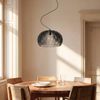 Lindby Hängeleuchte Jusra, dimmbar, Leuchtmittel nicht inklusive, Vintage, Metall, Schwarz, 1 flammig, E27, Deckenlampe, Esstischlampe Bild 4