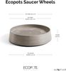 ECOPOTS Topfuntersetzer mit Rollen Oslo 45 Taupe, Zubehör für Ecopots Pflanzgefäße, für innen und außen: frostsicher, bruchsicher und lichtbeständig Bild 5