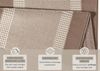 Kurzflor Teppich Läufer Band Creme Beige - 80x250x0,9cm Bild 5