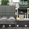 Outsunny Bankauflage mit Bändern, wasserabweisend, UPF50+, (Bankkissen, 1 St, Outdoor Sitzkissen), für Gartenmöbel, Sitzbank, 105 x 46 x 12,5 cm, Grau Bild 3