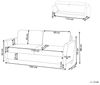2-Sitzer Sofa Stoff taupe mit Stauraum MARE Bild 3