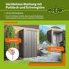 Pergart Gerätehaus Marburg, anthrazit matt Bild 2